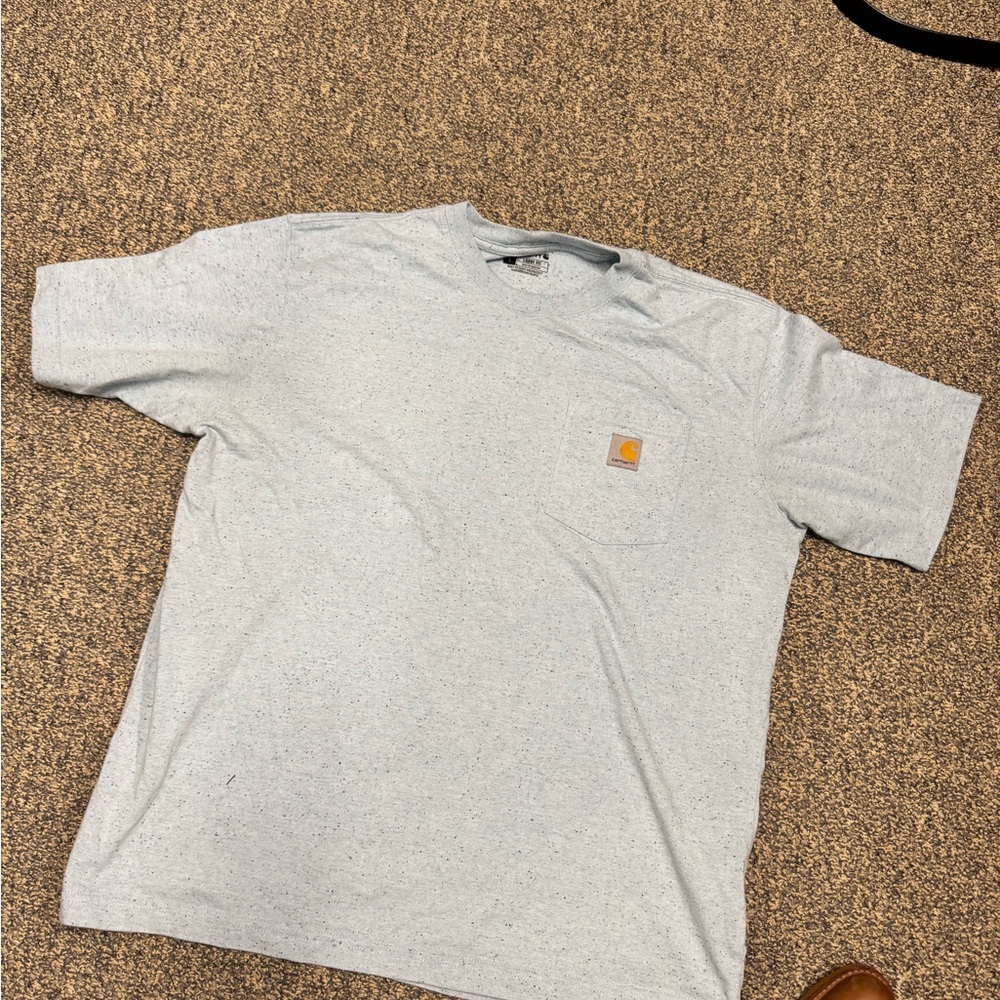 Carhartt Light Blue Short Sleeve Tee Casual Comfort